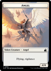 Bird // Angel (0003) Double-Sided Token [Ravnica Remastered Tokens] | Mindsight Gaming
