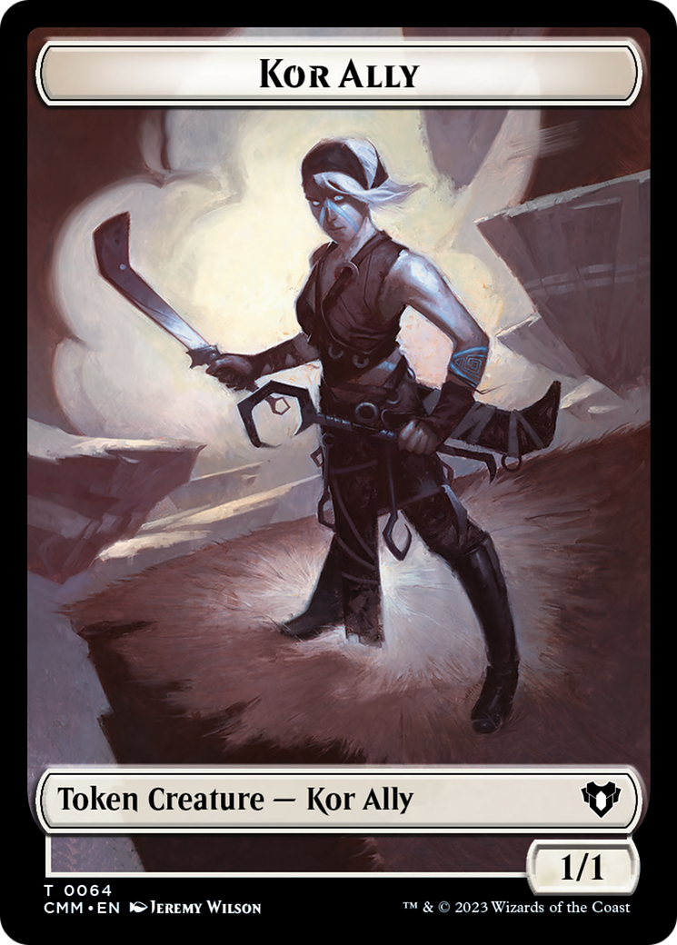 Wall // Kor Ally Double-Sided Token [Commander Masters Tokens] | Mindsight Gaming