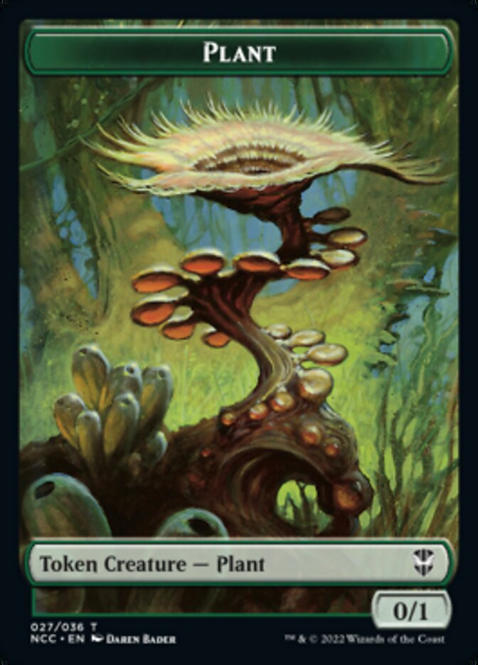 Plant // Treasure (015) Double-sided Token [Streets of New Capenna Commander Tokens] | Mindsight Gaming