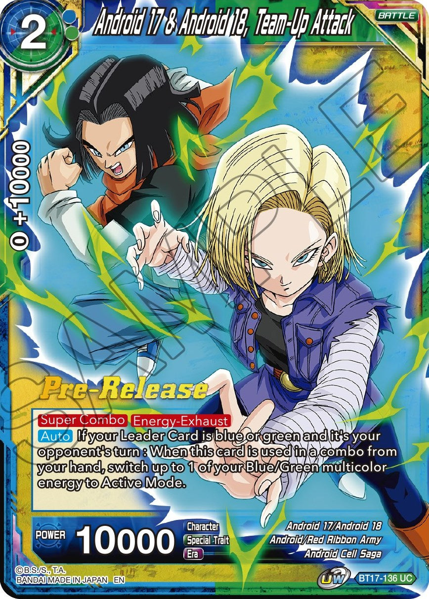Android 17 & Android 18, Team-Up Attack (BT17-136) [Ultimate Squad Prerelease Promos] | Mindsight Gaming