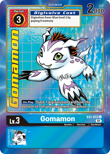 Gomamon [EX1-012] (Alternate Art) [Classic Collection] | Mindsight Gaming