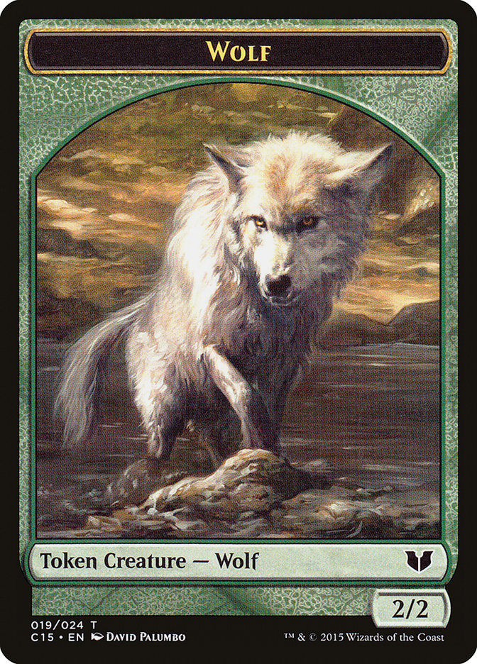 Wolf // Zombie Double-Sided Token [Commander 2015 Tokens] | Mindsight Gaming