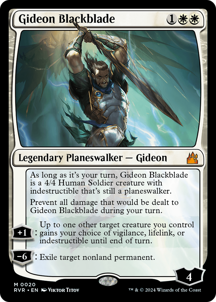 Gideon Blackblade [Ravnica Remastered] | Mindsight Gaming