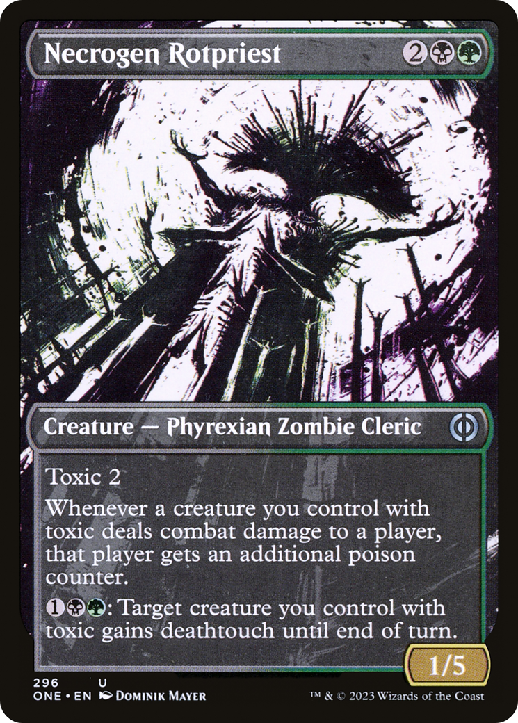 Necrogen Rotpriest (Borderless Ichor) [Phyrexia: All Will Be One] | Mindsight Gaming