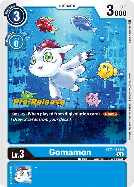 Gomamon [BT7-018] [Next Adventure Pre-Release Cards] | Mindsight Gaming