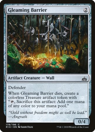 Gleaming Barrier [Rivals of Ixalan] | Mindsight Gaming