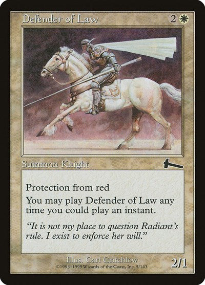 Defender of Law [Urza's Legacy] | Mindsight Gaming