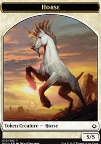 Horse // Warrior Double-sided Token [Hour of Devastation Tokens] | Mindsight Gaming