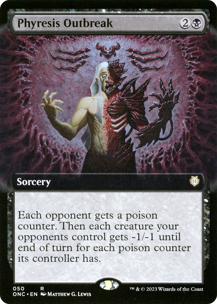 Phyresis Outbreak (Extended Art) [Phyrexia: All Will Be One Commander] | Mindsight Gaming