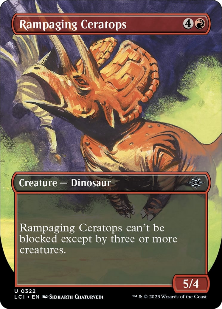 Rampaging Ceratops (Borderless) [The Lost Caverns of Ixalan] | Mindsight Gaming