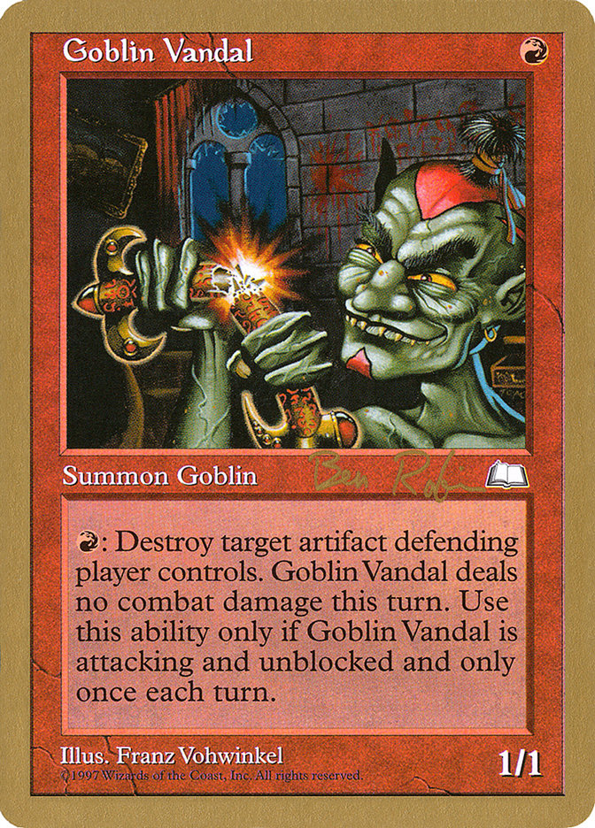 Goblin Vandal (Ben Rubin) [World Championship Decks 1998] | Mindsight Gaming