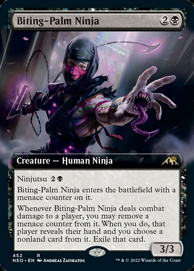 Biting-Palm Ninja (Extended) [Kamigawa: Neon Dynasty] | Mindsight Gaming