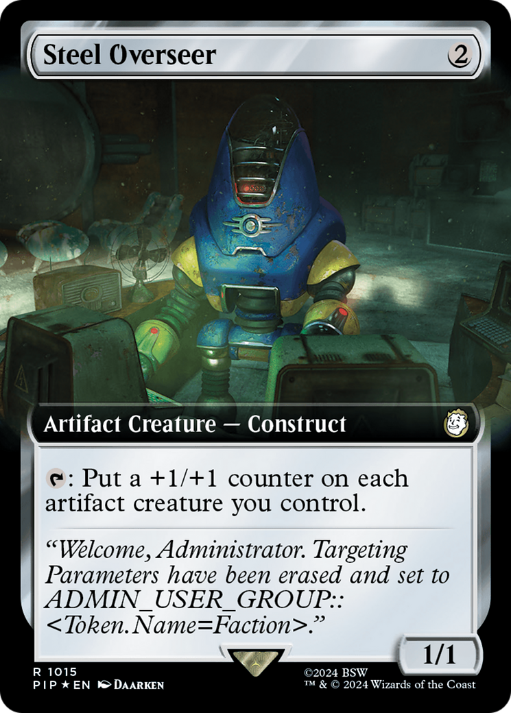 Steel Overseer (Extended Art) (Surge Foil) [Fallout] | Mindsight Gaming