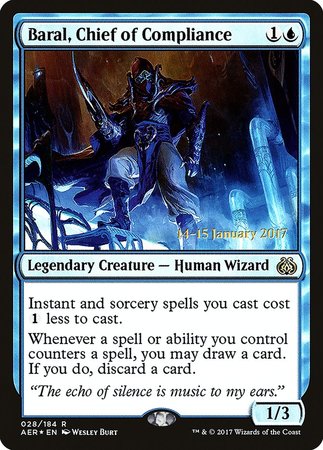 Baral, Chief of Compliance [Aether Revolt Promos] | Mindsight Gaming