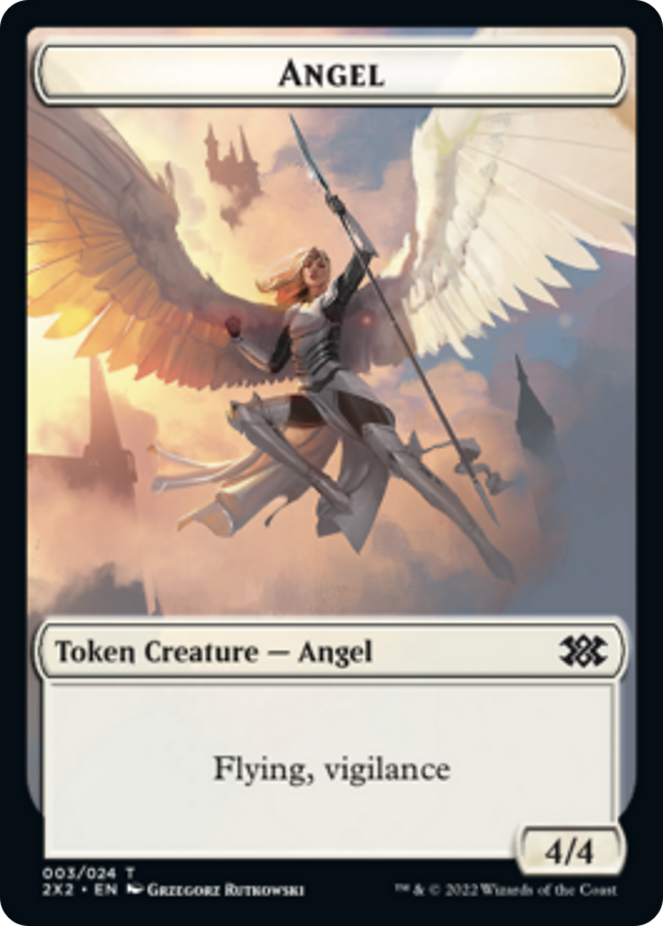 Bear // Angel Double-sided Token [Double Masters 2022 Tokens] | Mindsight Gaming