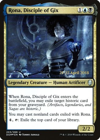 Rona, Disciple of Gix [Dominaria Promos] | Mindsight Gaming