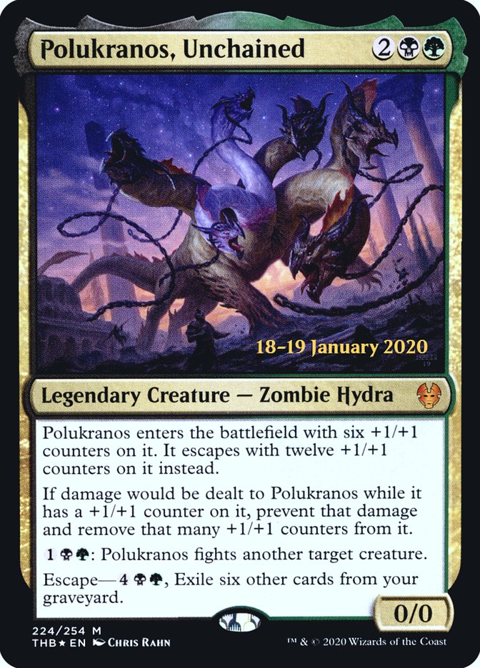 Polukranos, Unchained [Theros Beyond Death Prerelease Promos] | Mindsight Gaming