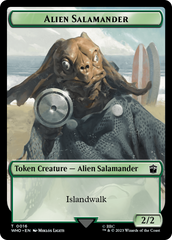 Human Noble // Alien Salamander Double-Sided Token [Doctor Who Tokens] | Mindsight Gaming