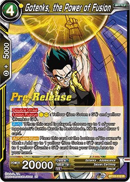 Gotenks, the Power of Fusion (BT10-112) [Rise of the Unison Warrior Prerelease Promos] | Mindsight Gaming