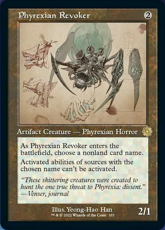 Phyrexian Revoker (Retro Schematic) [The Brothers' War Retro Artifacts] | Mindsight Gaming
