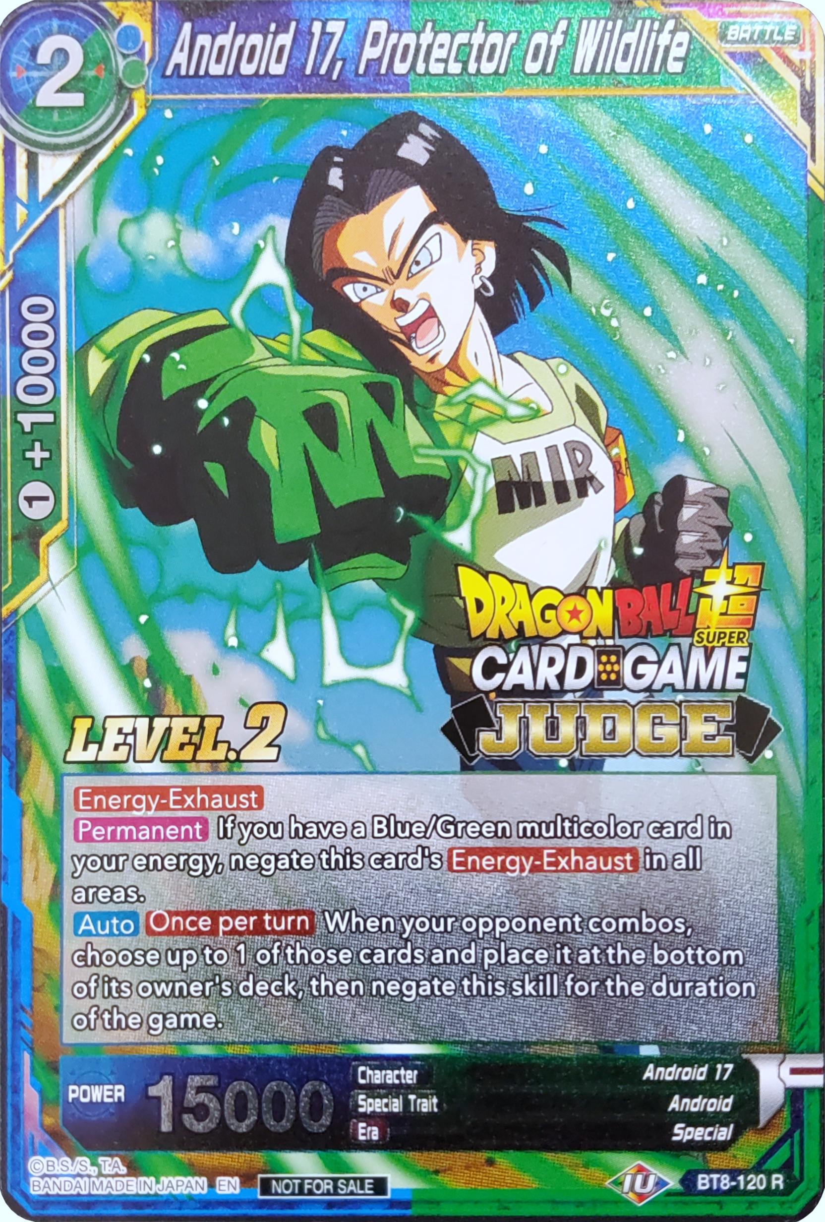 Android 17, Protector of Wildlife (Level 2) (BT8-120) [Judge Promotion Cards] | Mindsight Gaming
