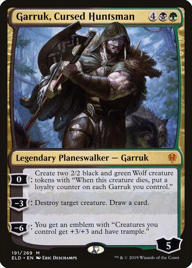 Garruk, Cursed Huntsman [Throne of Eldraine] | Mindsight Gaming