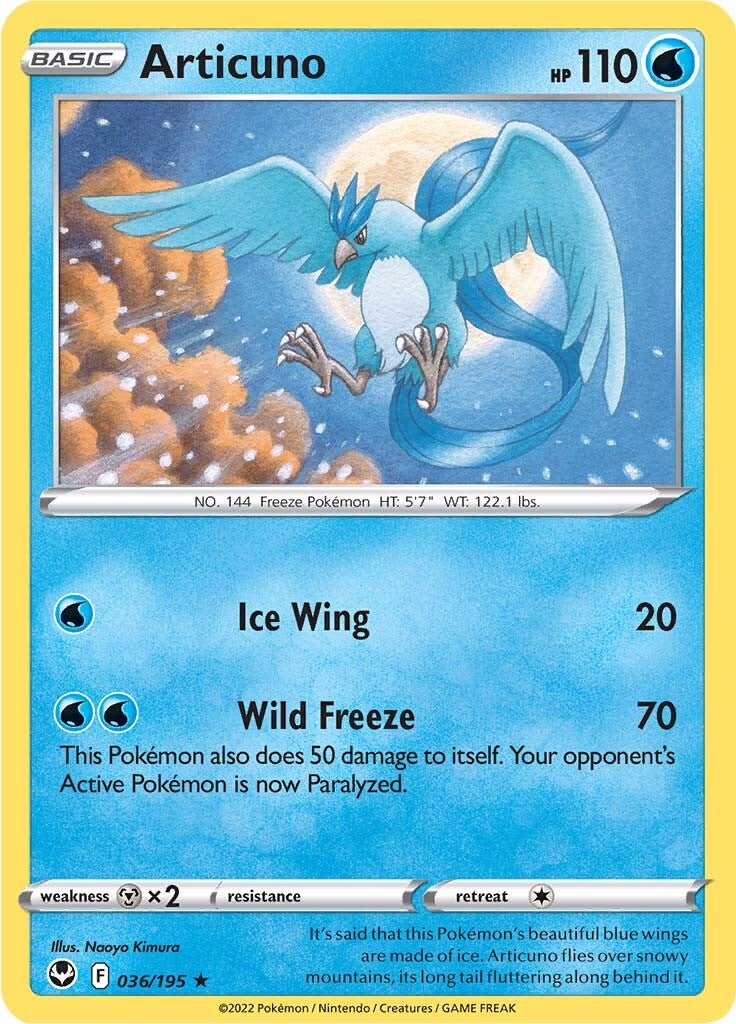 Articuno (036/195) [Sword & Shield: Silver Tempest] | Mindsight Gaming
