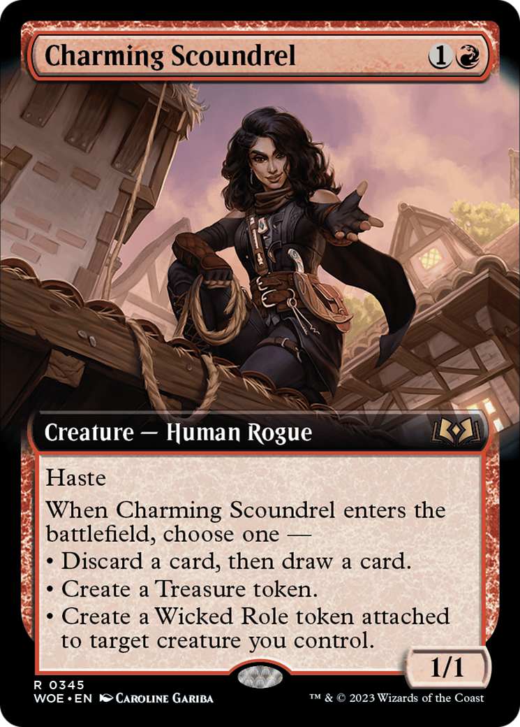 Charming Scoundrel (Extended Art) [Wilds of Eldraine] | Mindsight Gaming