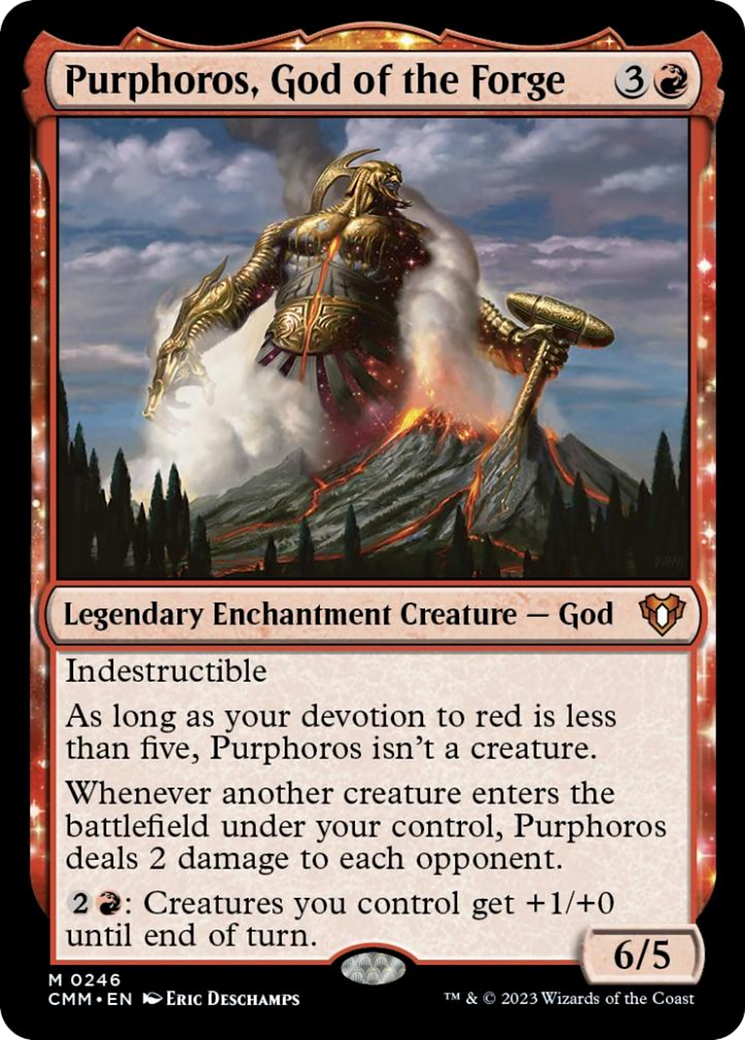 Purphoros, God of the Forge [Commander Masters] | Mindsight Gaming
