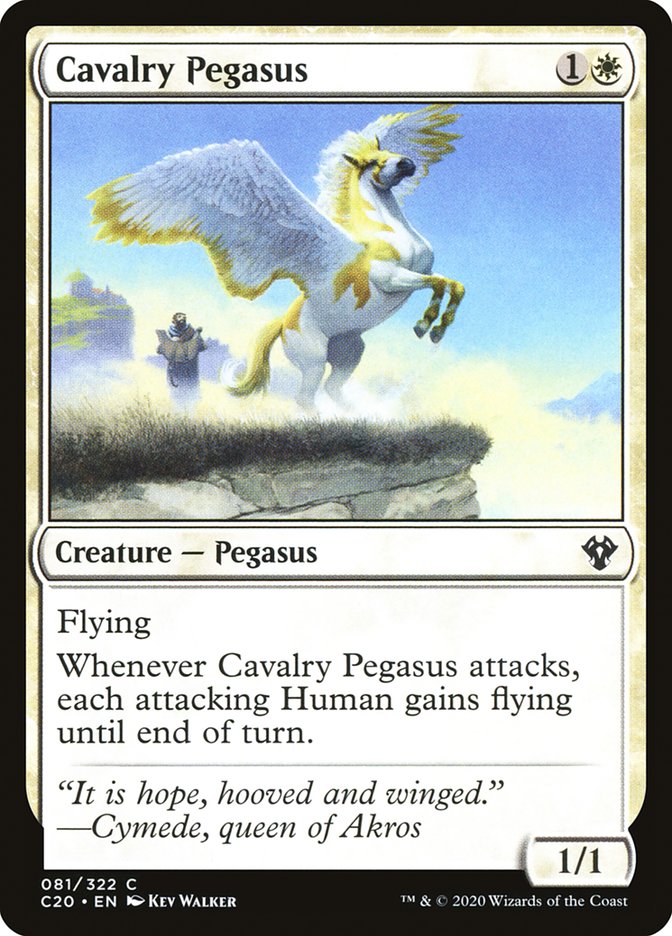 Cavalry Pegasus [Commander 2020] | Mindsight Gaming