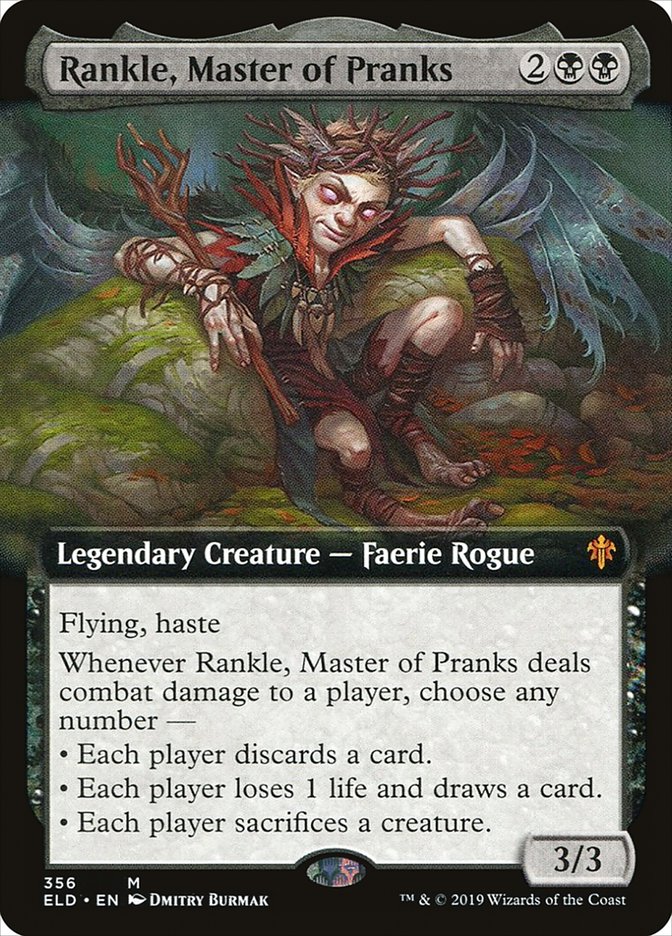 Rankle, Master of Pranks (Extended Art) [Throne of Eldraine] | Mindsight Gaming