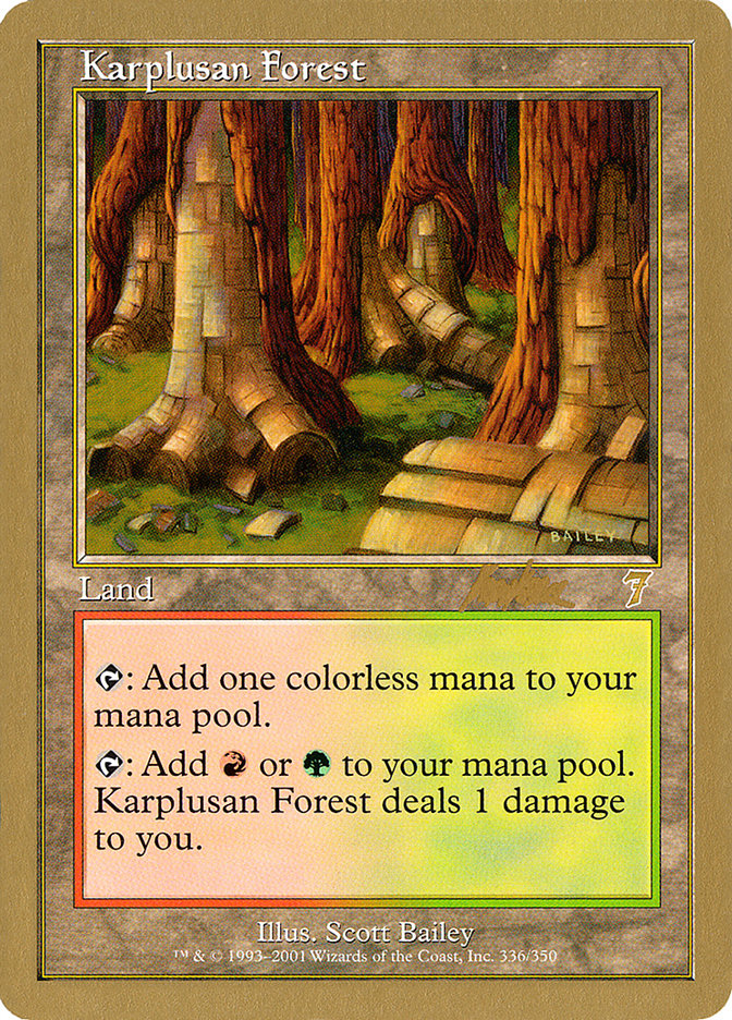 Karplusan Forest (Brian Kibler) [World Championship Decks 2002] | Mindsight Gaming