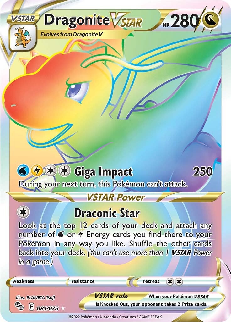 Dragonite VSTAR (081/078) [Pokémon GO] | Mindsight Gaming