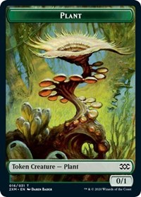 Plant // Saproling Double-sided Token [Double Masters Tokens] | Mindsight Gaming