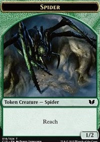 Spider // Dragon Double-Sided Token [Commander 2015 Tokens] | Mindsight Gaming