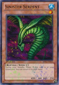 Sinister Serpent [BP02-EN015] Mosaic Rare | Mindsight Gaming