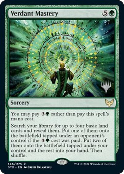Verdant Mastery (Promo Pack) [Strixhaven: School of Mages Promos] | Mindsight Gaming