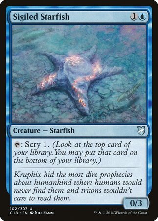Sigiled Starfish [Commander 2018] | Mindsight Gaming