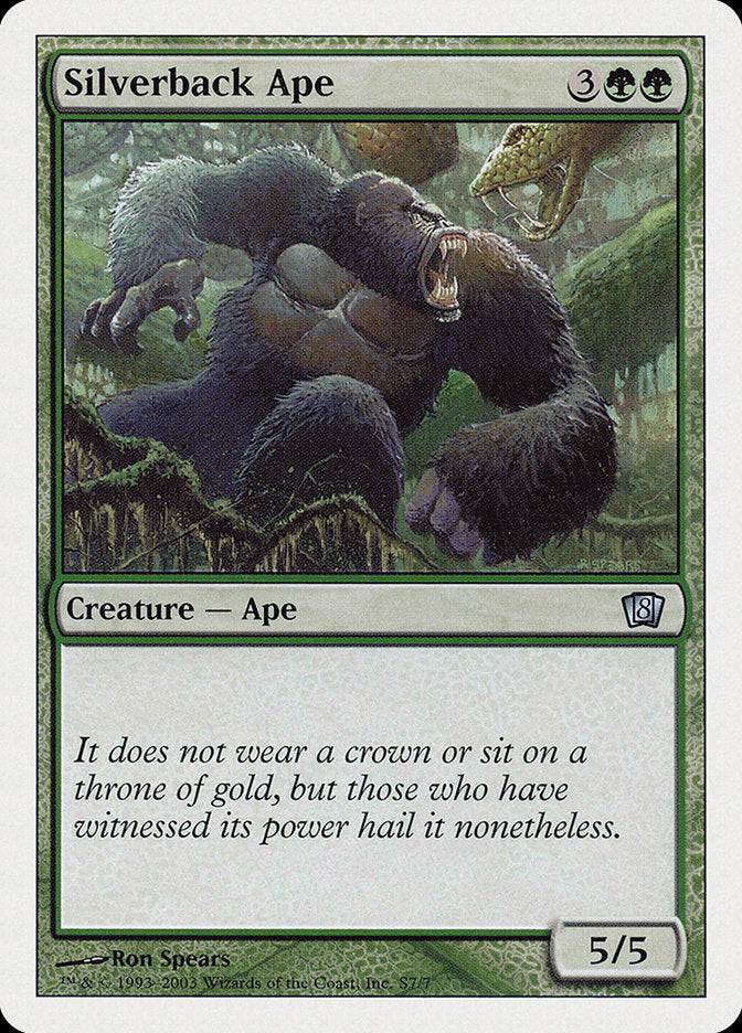 Silverback Ape [Eighth Edition] | Mindsight Gaming