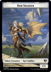 Soldier // Kor Soldier Double-Sided Token [Commander Masters Tokens] | Mindsight Gaming