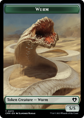 Wurm // Spider Double-Sided Token [Commander Masters Tokens] | Mindsight Gaming