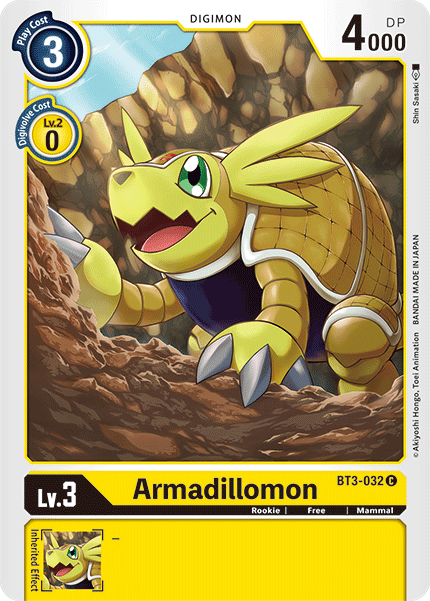 Armadillomon [BT3-032] [Release Special Booster Ver.1.5] | Mindsight Gaming