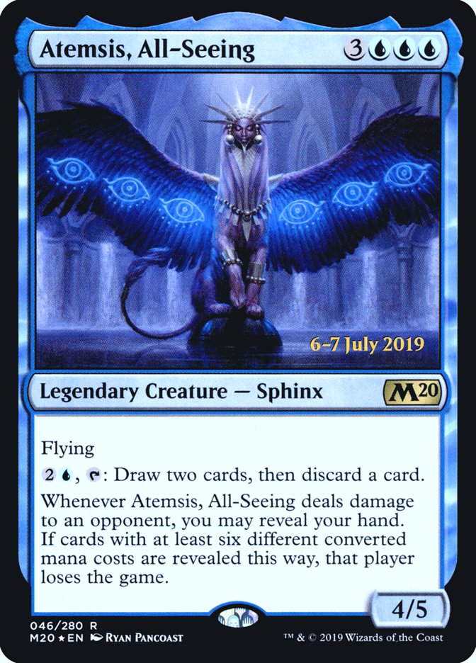 Atemsis, All-Seeing  [Core Set 2020 Prerelease Promos] | Mindsight Gaming