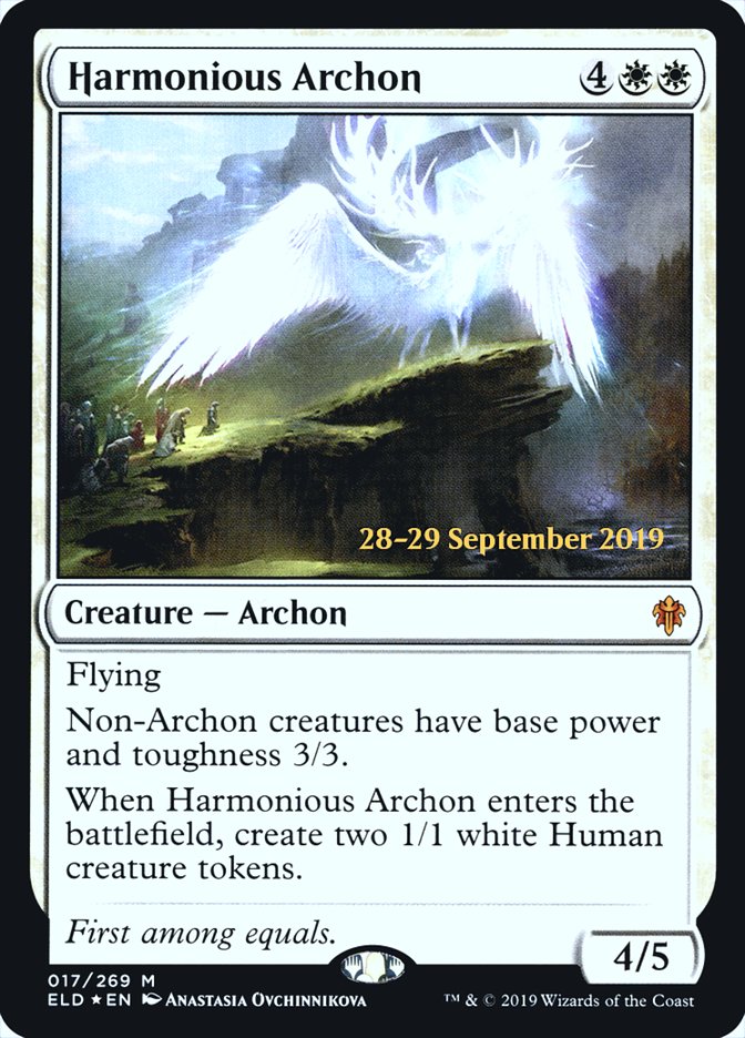 Harmonious Archon  [Throne of Eldraine Prerelease Promos] | Mindsight Gaming