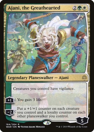 Ajani, the Greathearted [War of the Spark] | Mindsight Gaming