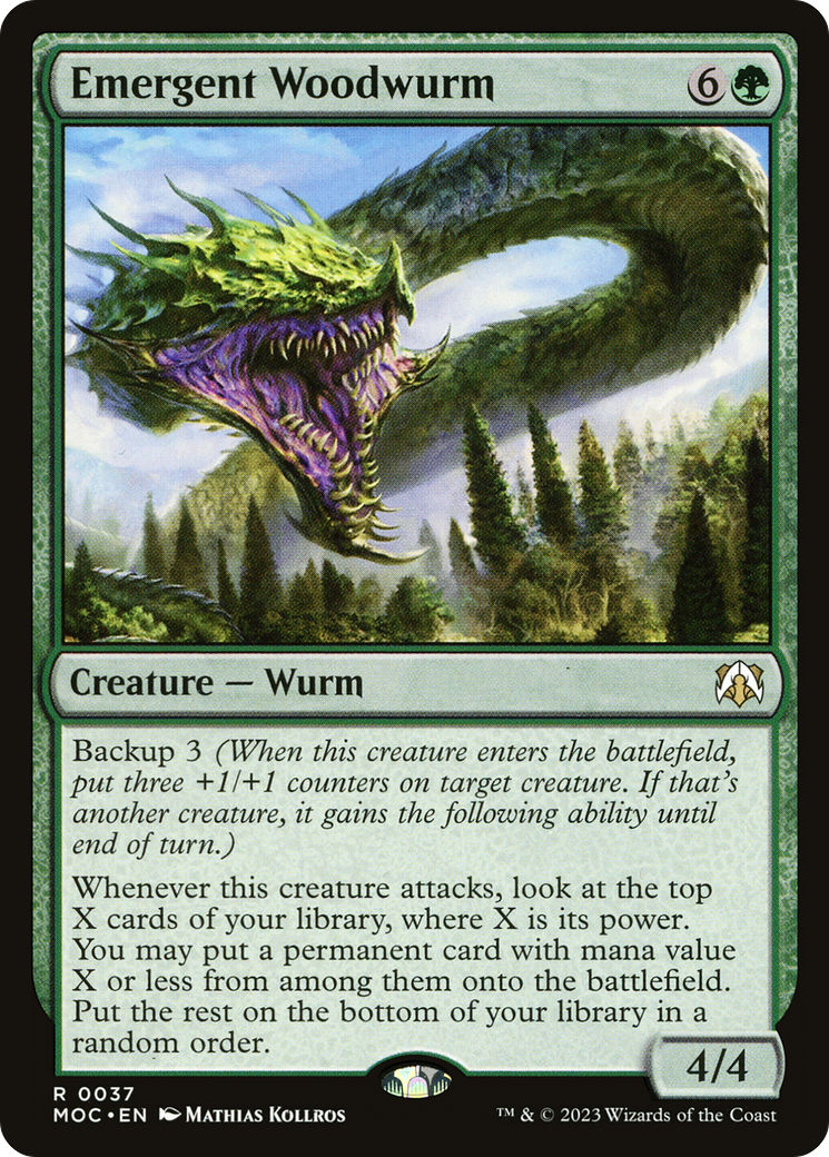 Emergent Woodwurm [March of the Machine Commander] | Mindsight Gaming