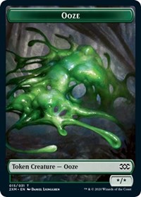 Ooze // Wurm (030) Double-sided Token [Double Masters Tokens] | Mindsight Gaming