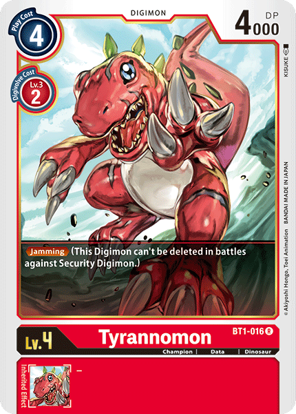 Tyrannomon [BT1-016] [Release Special Booster Ver.1.0] | Mindsight Gaming
