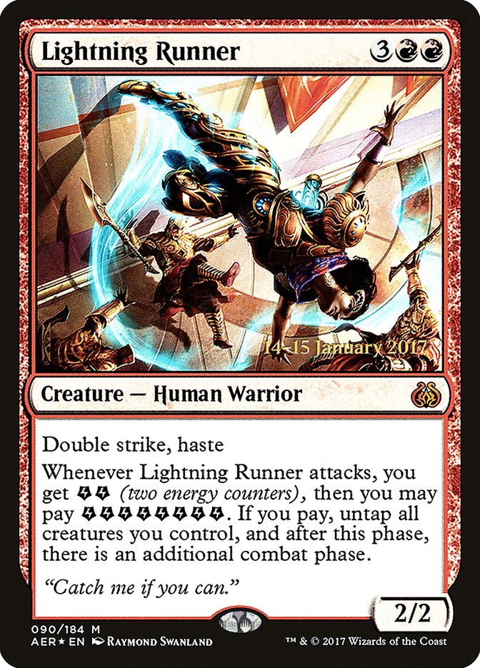 Lightning Runner  [Aether Revolt Prerelease Promos] | Mindsight Gaming