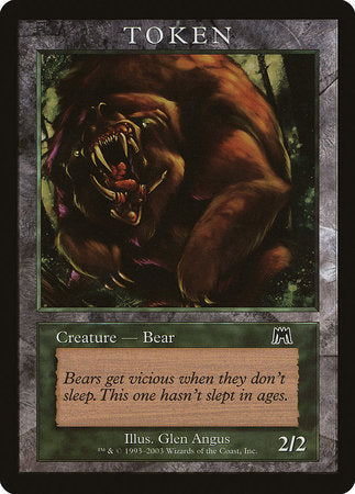 Bear Token (Onslaught) [Magic Player Rewards 2003] | Mindsight Gaming